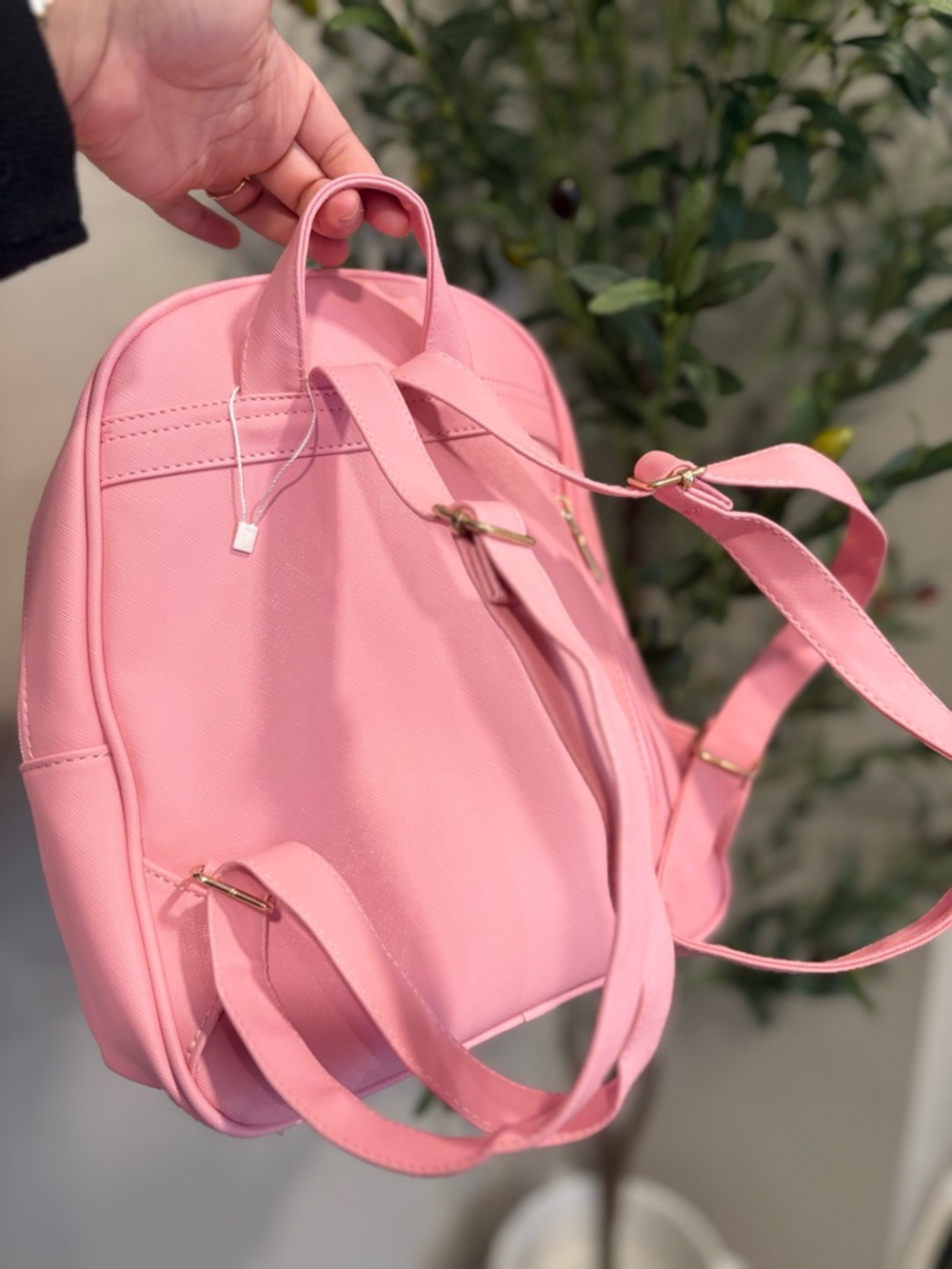 Pink Bow Accent Mini Backpack - Picture 2 of 7